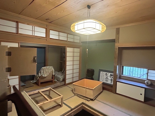 買取時の伊豆高原の中古戸建てのリビング